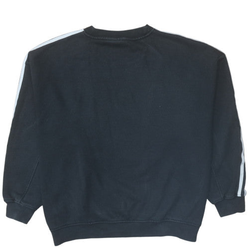 Adidas Women Black Crew Neck Pullover Sweatshirt Size 8 UK Casual