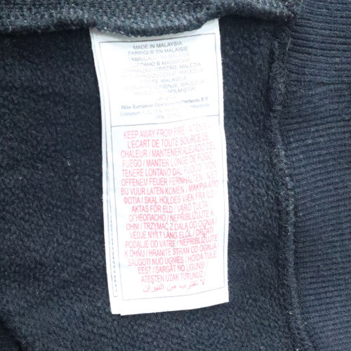 Nike Men's Black L Henley Fleece Hoodie Pullover Sweatshirt