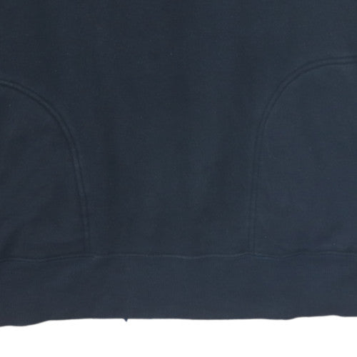 Nike Men's Black L Henley Fleece Hoodie Pullover Sweatshirt