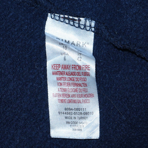 Disney Women Navy Blue Stitch Sweatshirt UK 10 Pullover Crew Neck