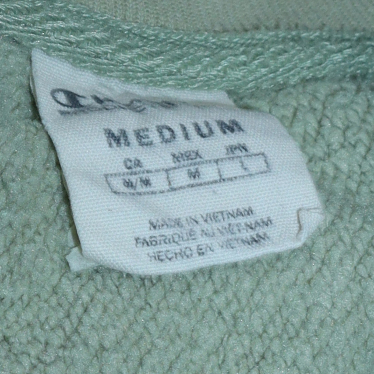 Champion Men's Green Crew Neck Pullover Sweatshirt Medium