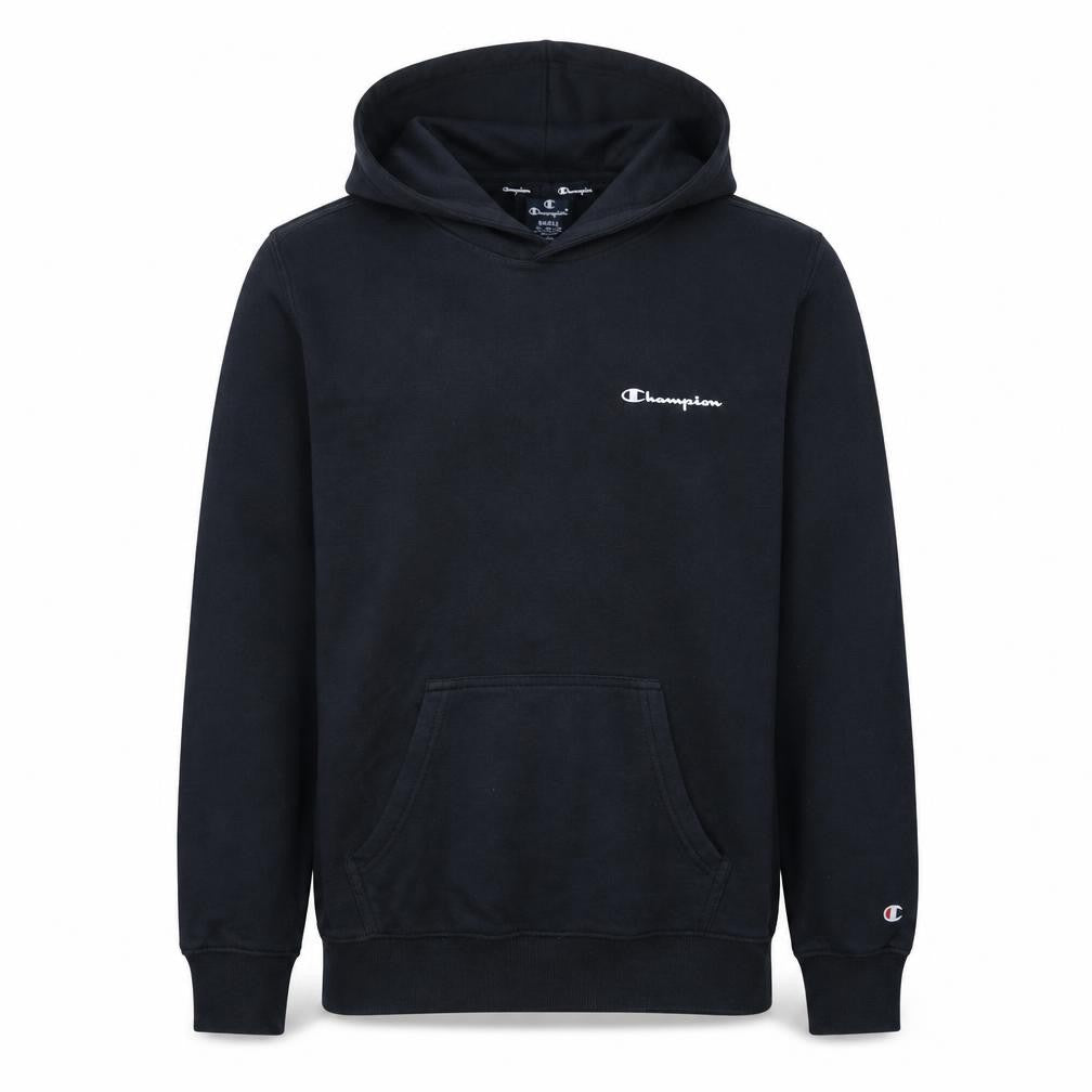 Champion Men’s Black Pullover Hoodie Small Logo Fleece Sweatshirt