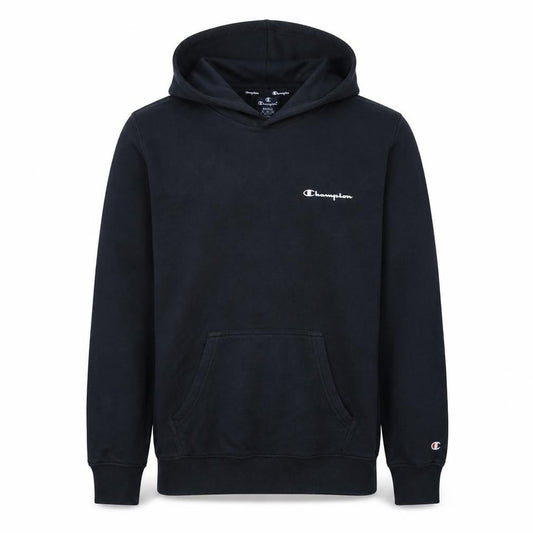 Champion Men’s Black Pullover Hoodie Small Logo Fleece Sweatshirt