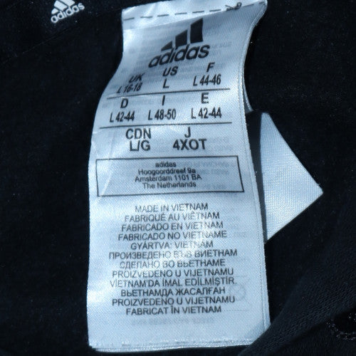Adidas Men's Black Pullover Hoodie L Fleece Sportswear