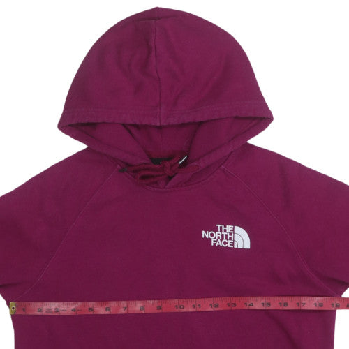 The North Face Womens Purple Pullover Hoodie Size S Cotton Blend