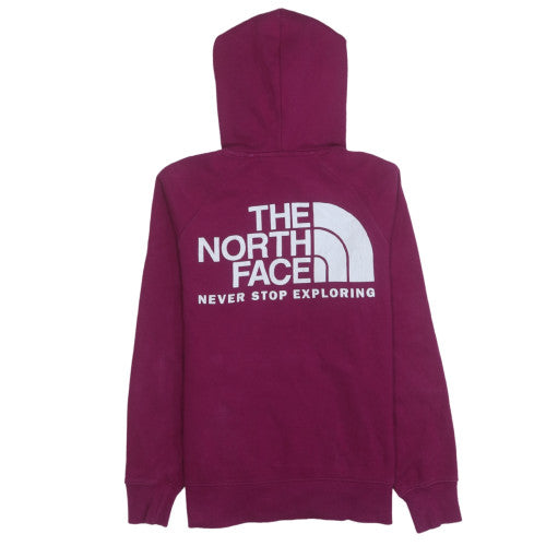 The North Face Womens Purple Pullover Hoodie Size S Cotton Blend