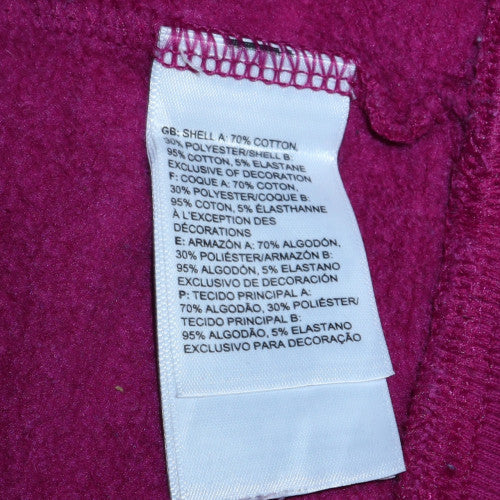 The North Face Womens Purple Pullover Hoodie Size S Cotton Blend