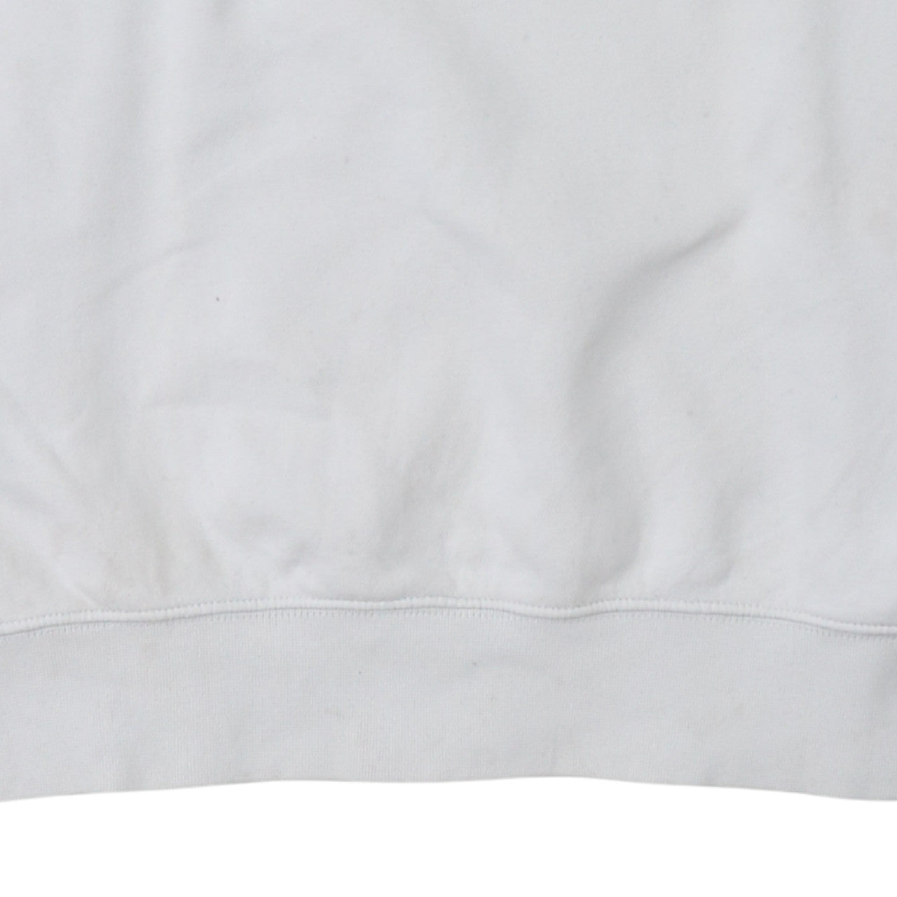 Nike Men's White Crew Neck Logo Pullover Sweatshirt M