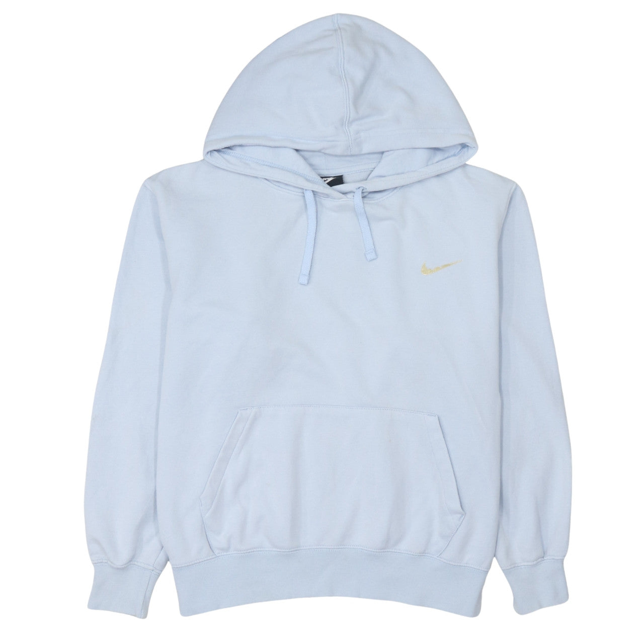 Nike Men’s Blue Pullover Hoodie M Regular Fit Logo Sportswear