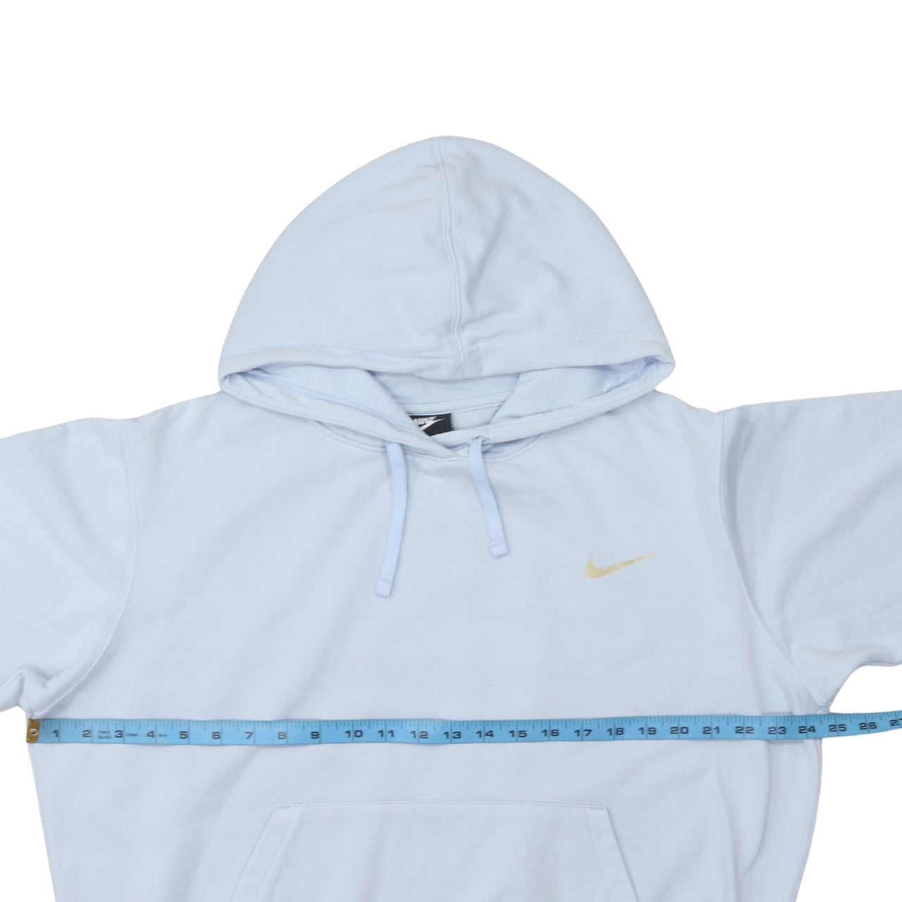 Nike Men’s Blue Pullover Hoodie M Regular Fit Logo Sportswear