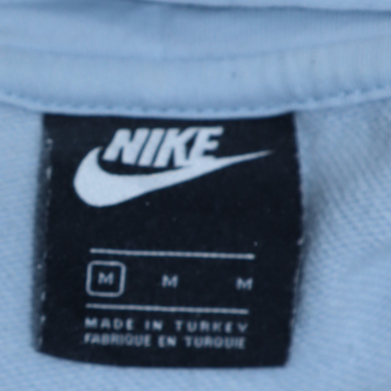 Nike Men’s Blue Pullover Hoodie M Regular Fit Logo Sportswear