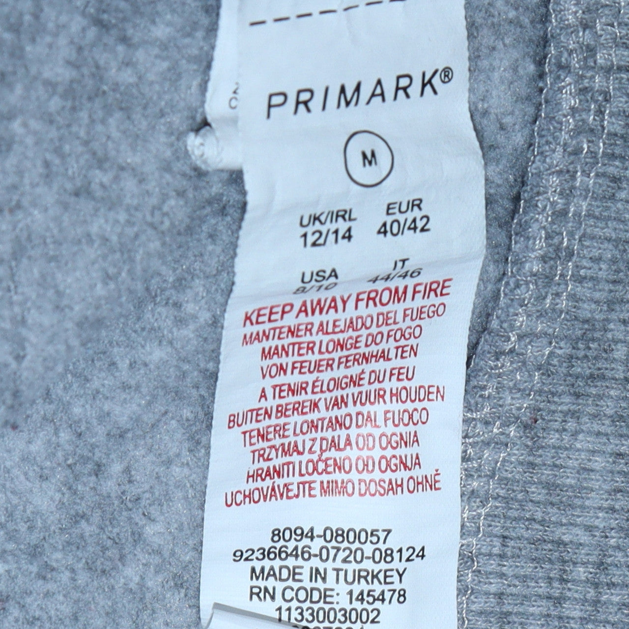 Disney Primark Women’s Grey Eeyore Sweatshirt Size 12/14 M
