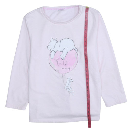 Disney Women Pink Winnie the Pooh Pullover Sweatshirt Size 16-18