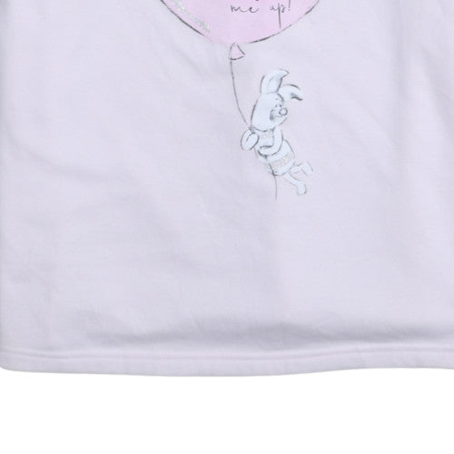 Disney Women Pink Winnie the Pooh Pullover Sweatshirt Size 16-18