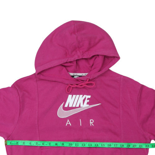 Nike Air Women's Pink XS Pullover Hoodie with Mesh Pocket