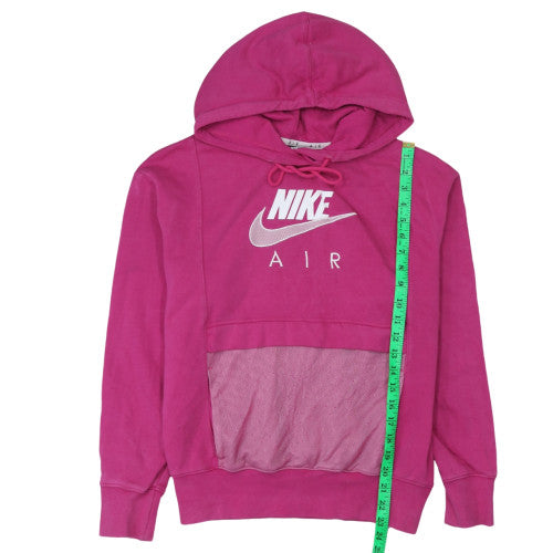 Nike Air Women's Pink XS Pullover Hoodie with Mesh Pocket