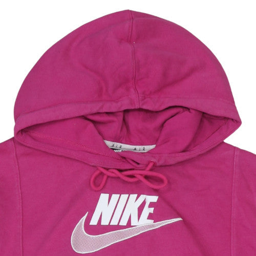 Nike Air Women's Pink XS Pullover Hoodie with Mesh Pocket
