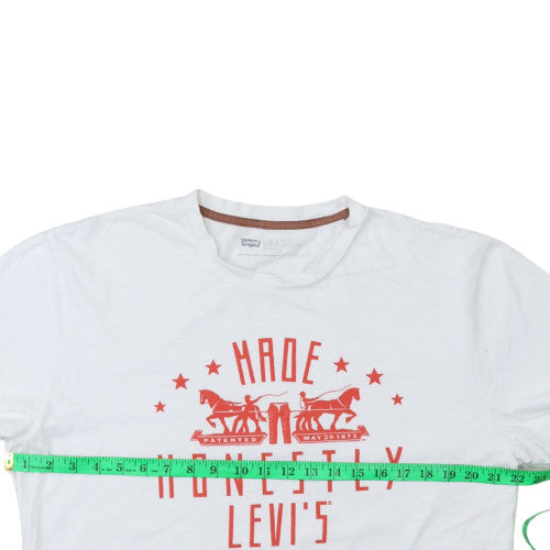 Levi's Men's White XL Classic Graphic Logo Cotton T-Shirt