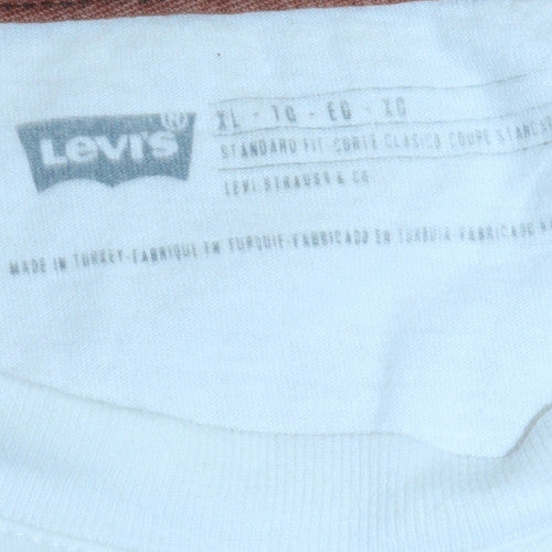 Levi's Men's White XL Classic Graphic Logo Cotton T-Shirt