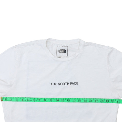 The North Face Men's White Large Graphic T-Shirt Cotton Blend