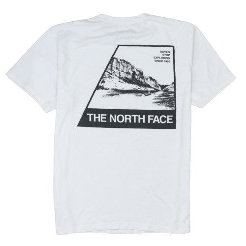 The North Face Men's White Large Graphic T-Shirt Cotton Blend