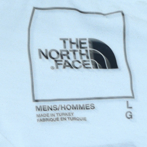 The North Face Men's White Large Graphic T-Shirt Cotton Blend