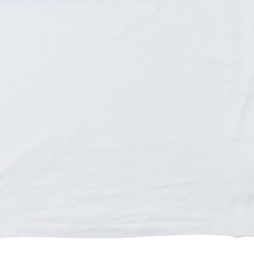 The North Face Men's White Large Graphic T-Shirt Cotton Blend