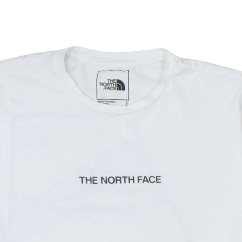 The North Face Men's White Large Graphic T-Shirt Cotton Blend