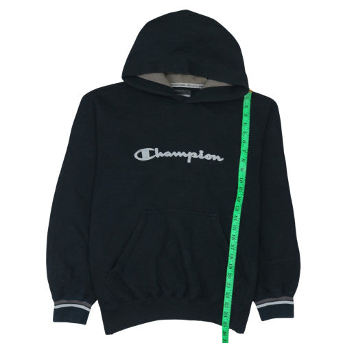 Champion Men's Black Large Pullover Hoodie with Logo Front