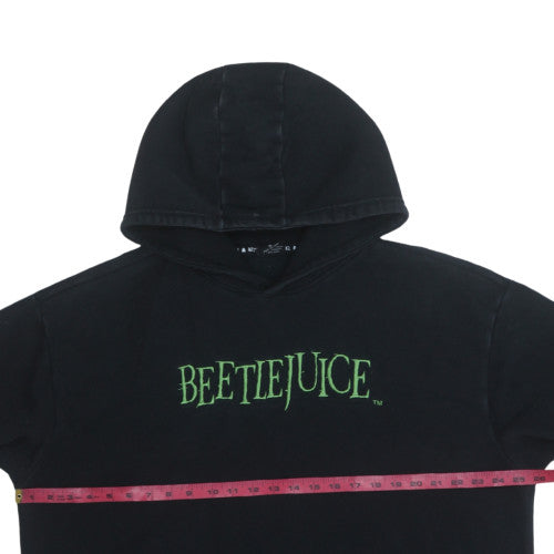 Beetlejuice Men’s Black XL Pullover Hoodie Gothic Horror Fleece