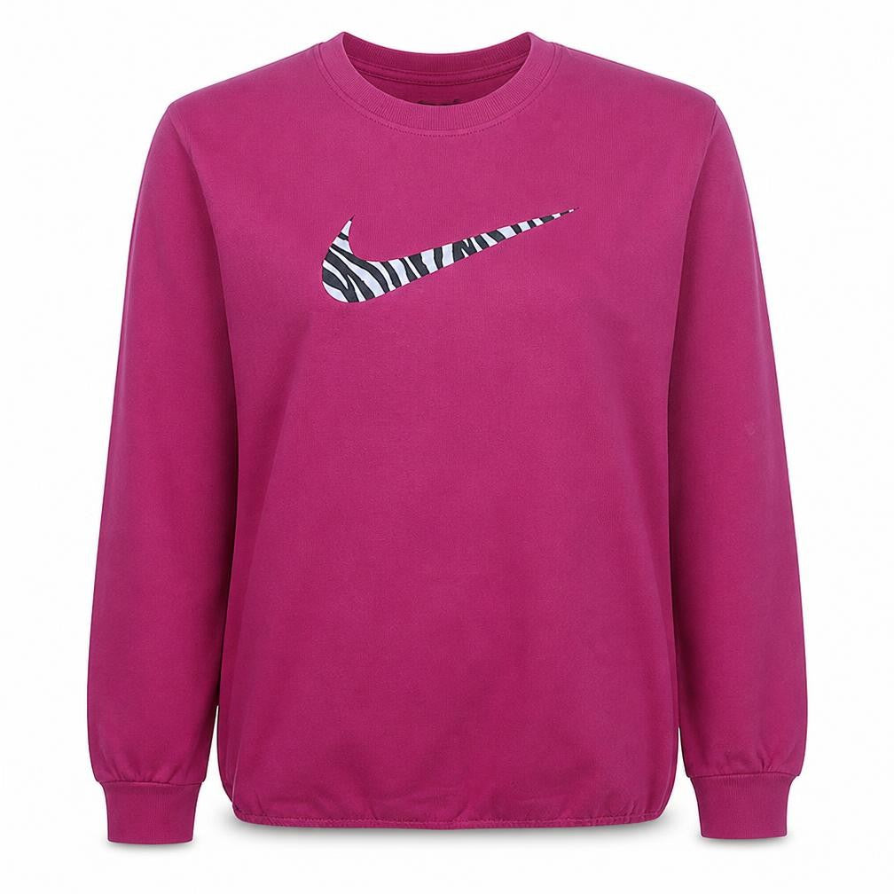 Nike Women’s Pink Crew Neck Pullover Sweatshirt Size M Cotton