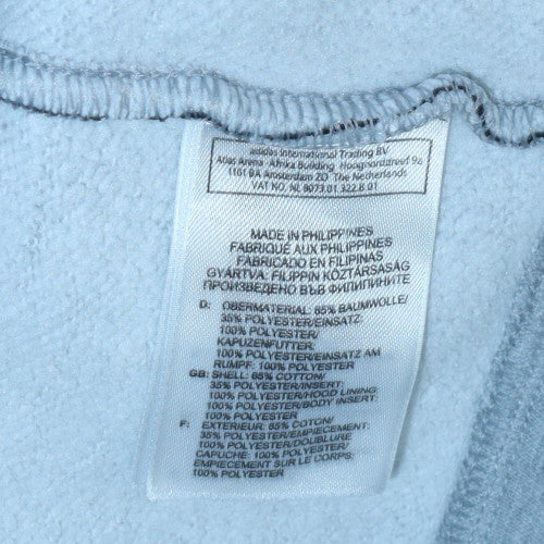 Adidas Men’s Grey Pullover Hoodie Size M Sports Fleece Sweatshirt