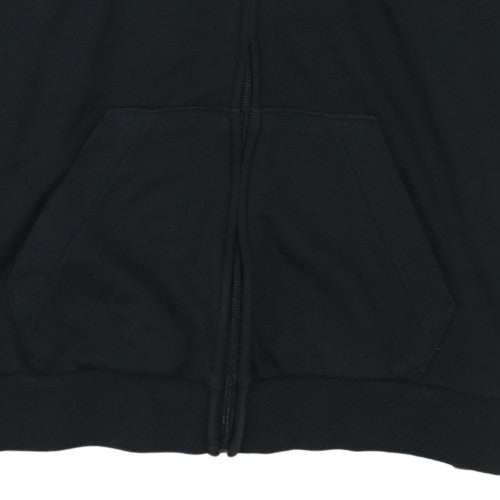 Adidas Womens Black Full Zip Hoodie L 16-18 Hooded Sweatshirt