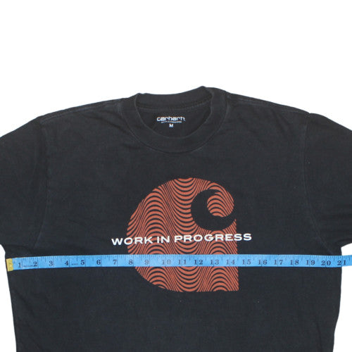 Carhartt Work In Progress Black Graphic Logo Men's T-Shirt Size M