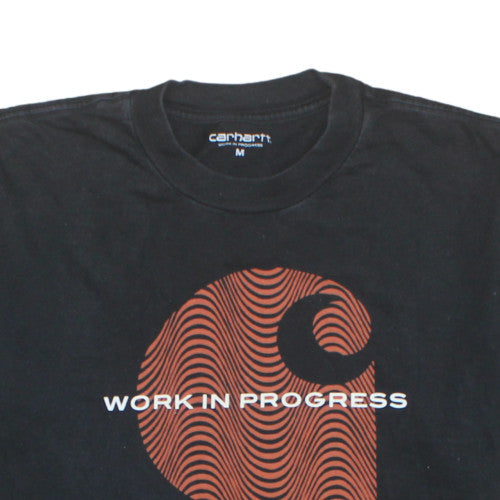 Carhartt Work In Progress Black Graphic Logo Men's T-Shirt Size M