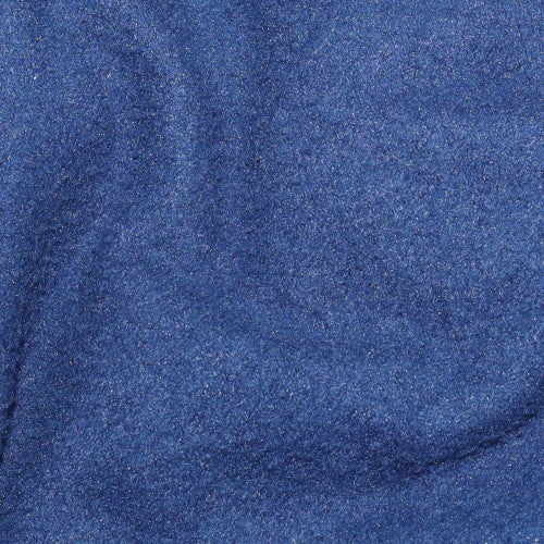 Champion Men's Blue Pullover Hoodie Size L Fleece Logo Sweatshirt