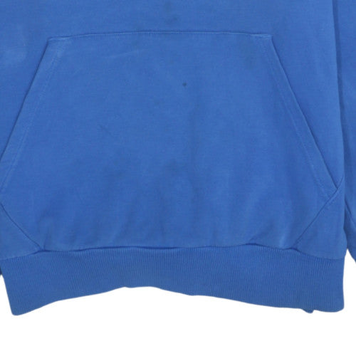 Puma Men's Blue Pullover Hoodie Size M Logo Fleece Sweatshirt