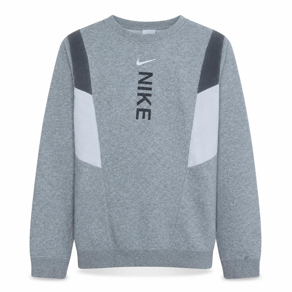 Nike Teens Grey Pullover Sweatshirt L Logo Sportswear