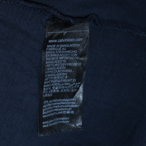 Calvin Klein Jeans Men's Blue XL Logo Graphic Cotton T-Shirt