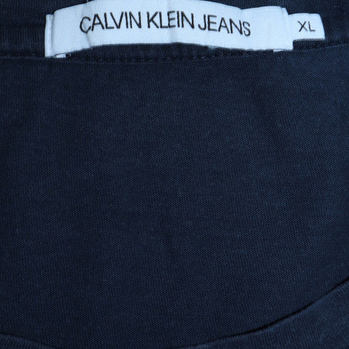 Calvin Klein Jeans Men's Blue XL Logo Graphic Cotton T-Shirt
