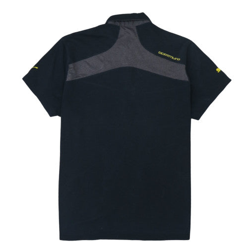 Puma Men’s Black 2XL Collared BVB Logo Polo Shirt