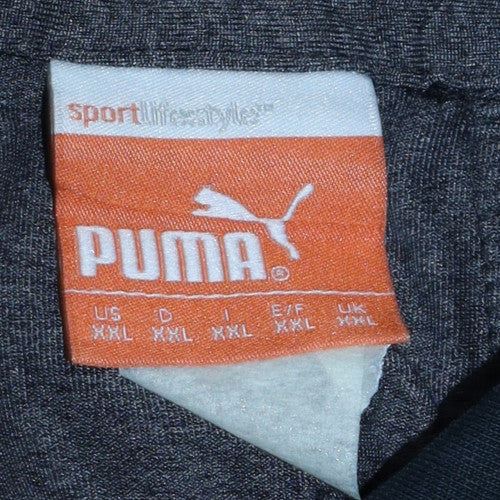 Puma Men’s Black 2XL Collared BVB Logo Polo Shirt