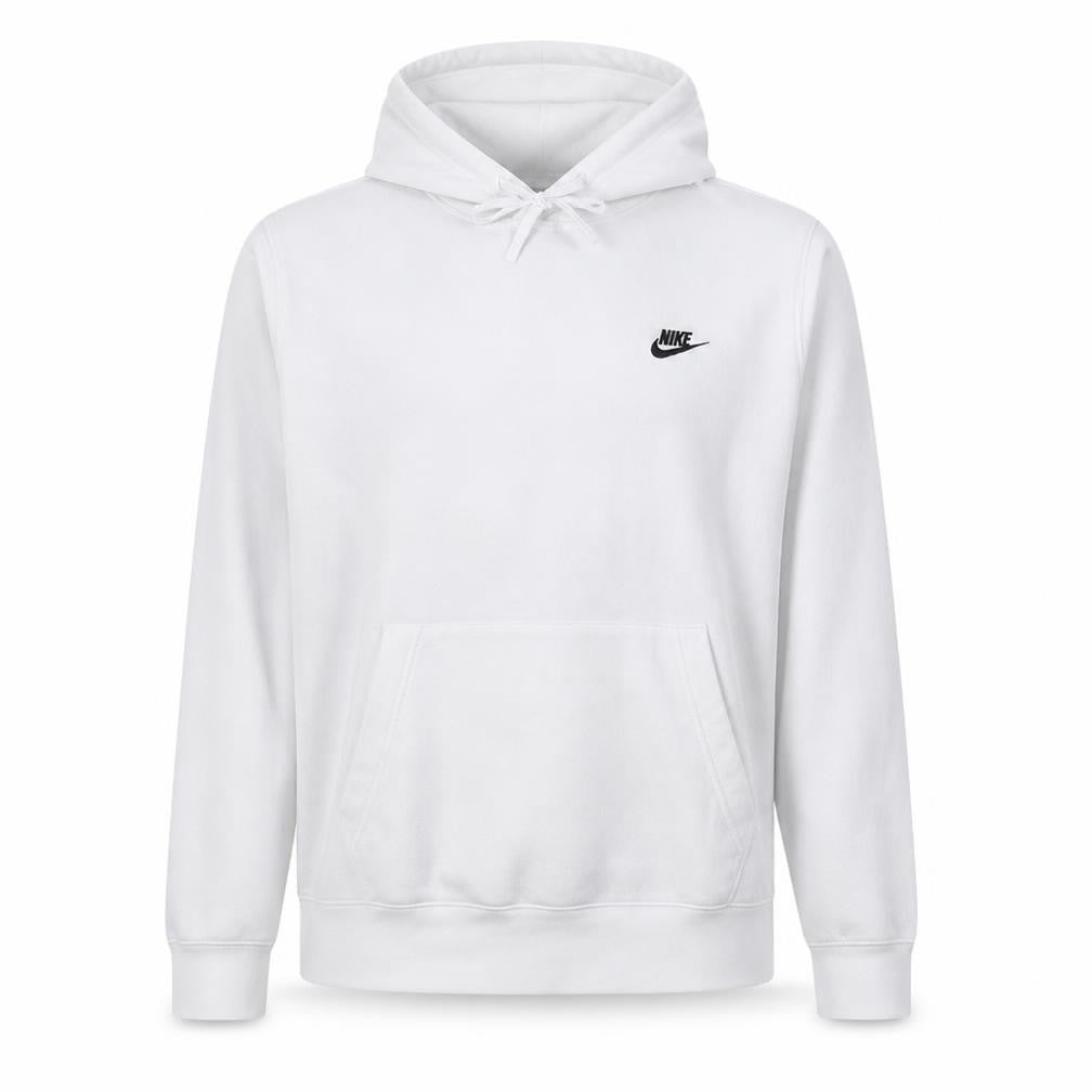 Nike Men's White Pullover Hoodie Size L Regular Fit Sportswear