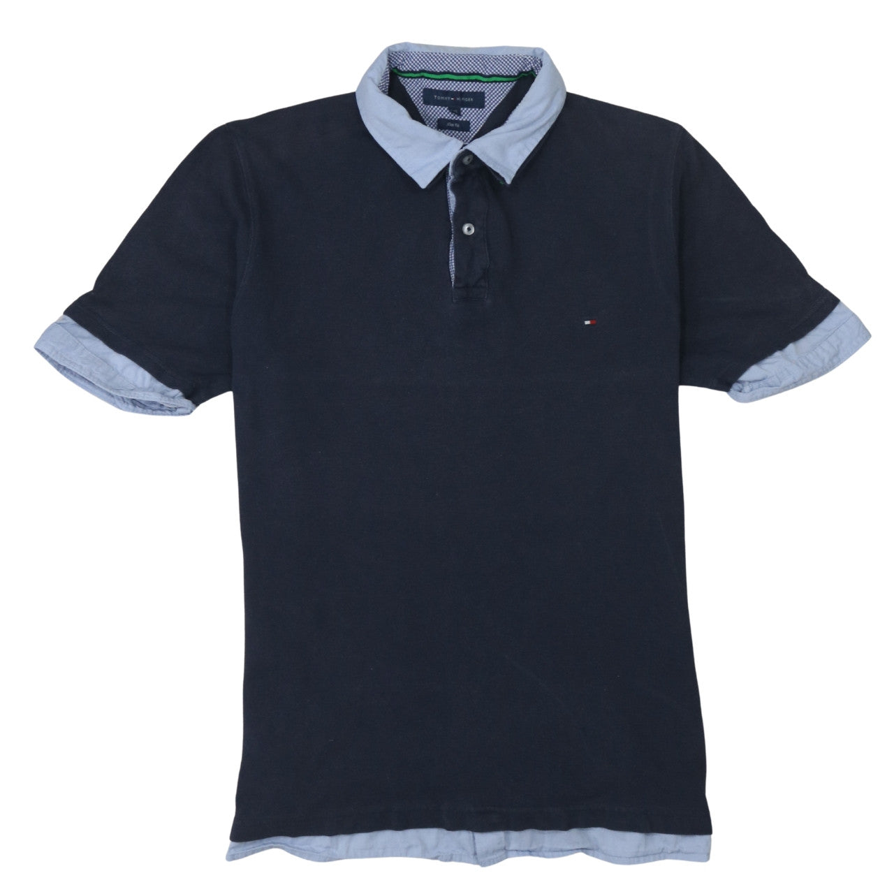 Tommy Hilfiger Men's Blue Slim Fit 2XL Polo Shirt