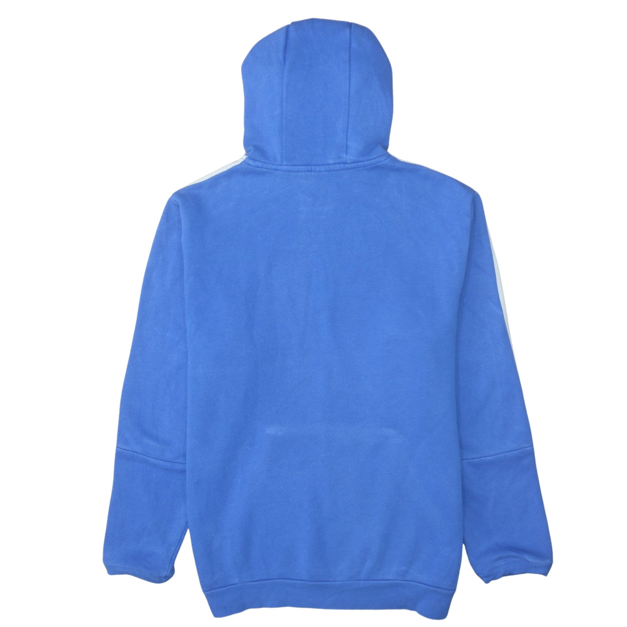 Adidas Men Blue Pullover Hoodie L Fleece Sportswear Sweatshirt