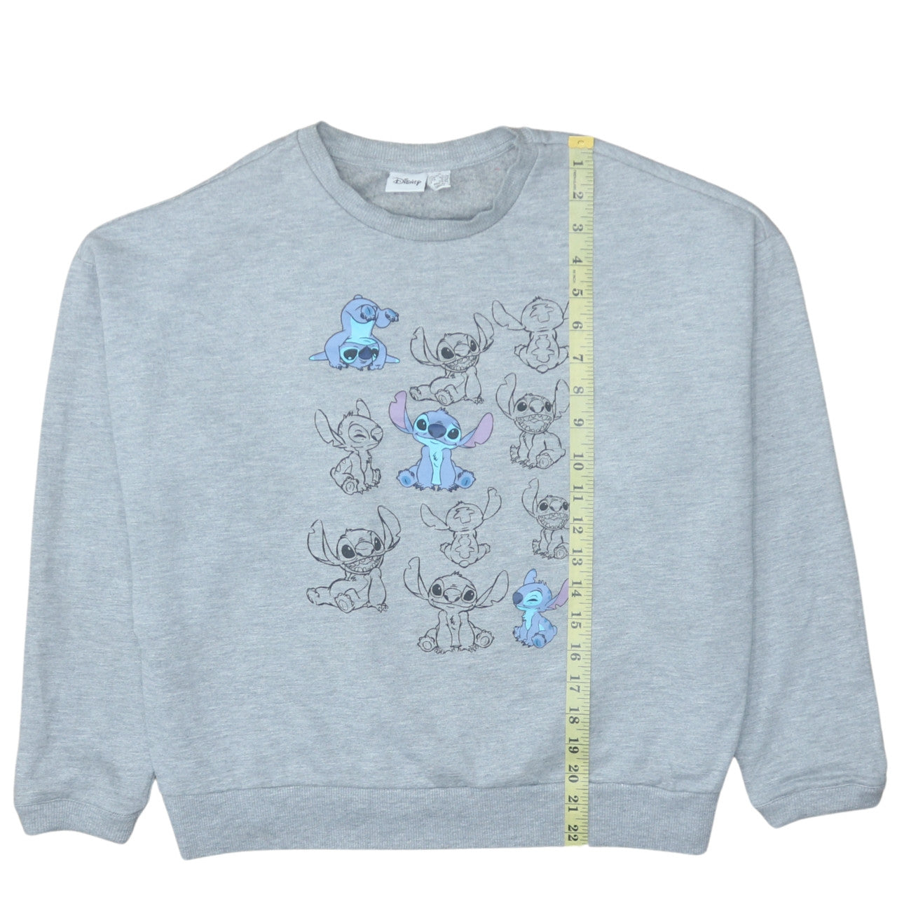 Disney Primark Women Grey Lilo & Stitch Pullover Sweatshirt Size M 12/14