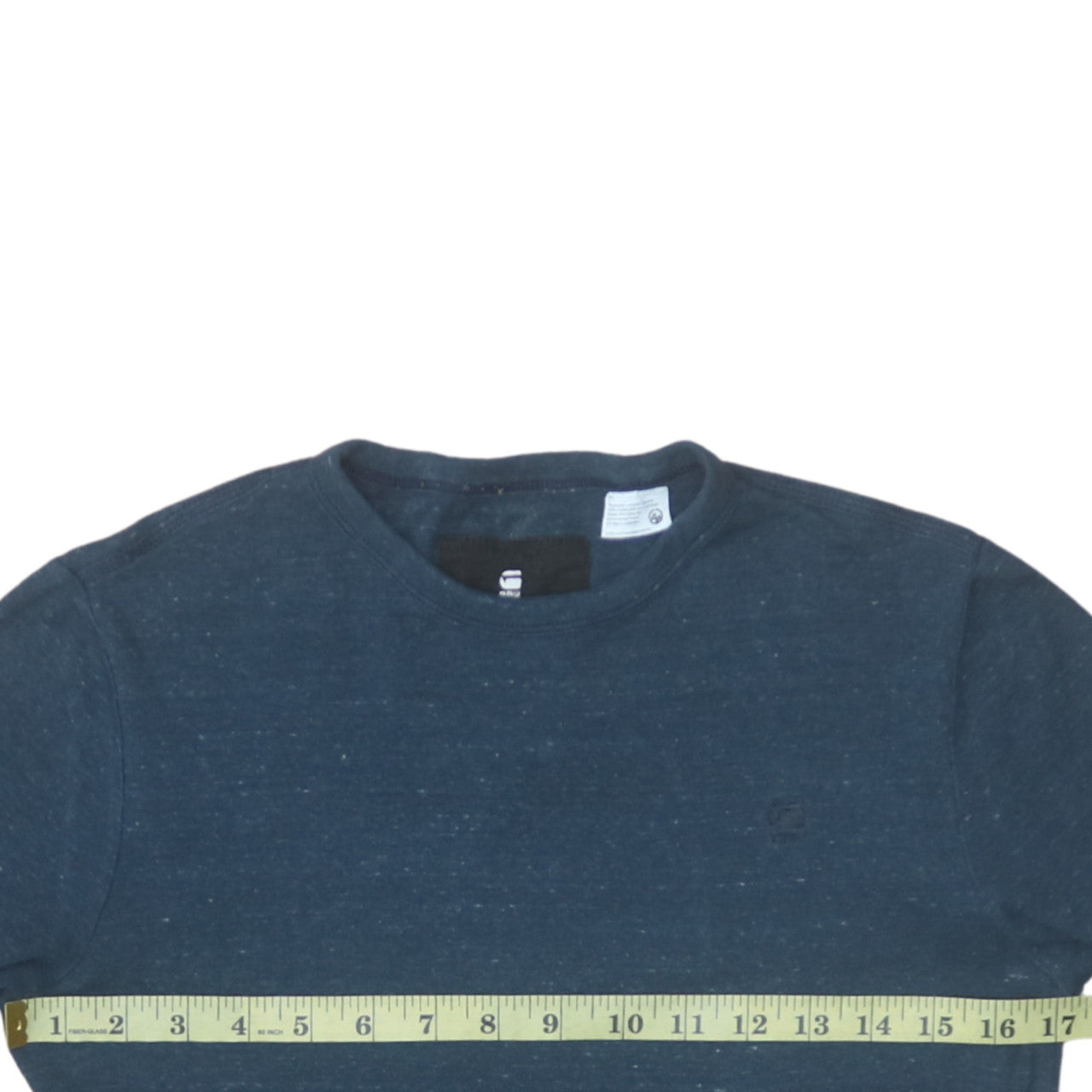 G-Star Raw Men's Blue Crew Neck Regular Fit Short Sleeve T-Shirt Size S