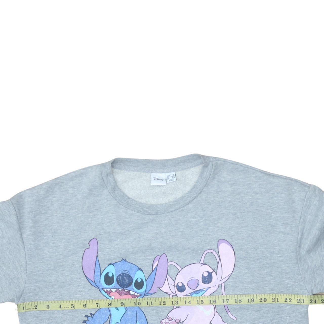 Disney Primark Womens Grey Stitch & Angel Sweatshirt L Cotton Blend