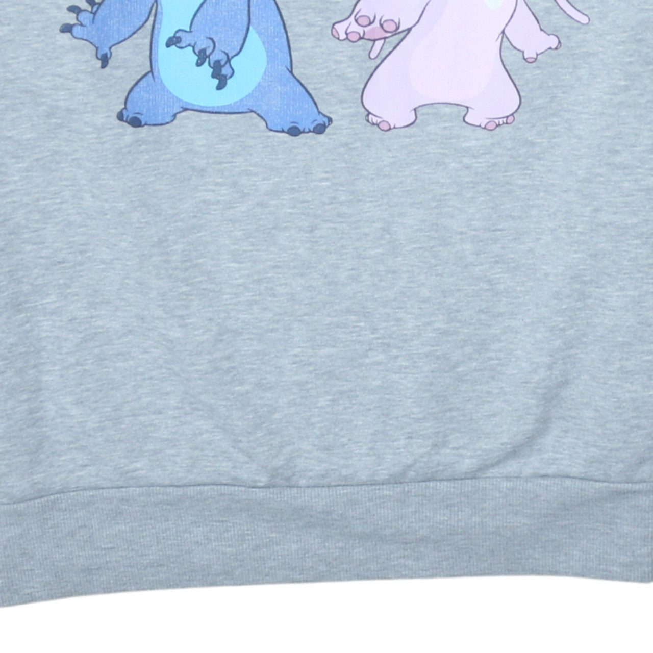Disney Primark Womens Grey Stitch & Angel Sweatshirt L Cotton Blend