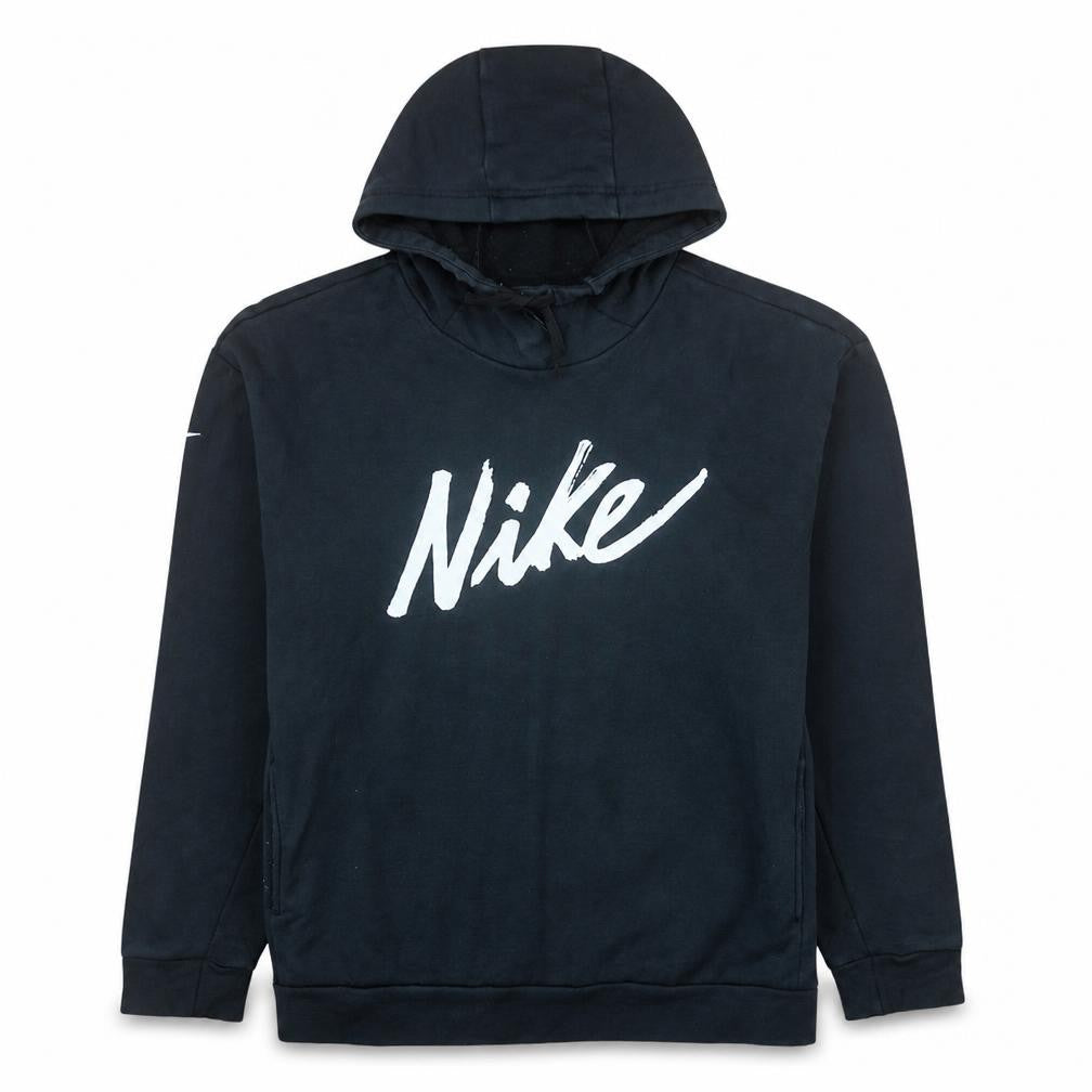 Nike Women's Black Pullover Hoodie M Graphic Logo Athletic